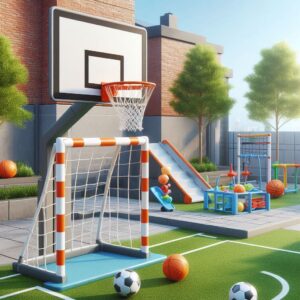 Футбольні ворота, ребондери, баскетбольні щити і стійки